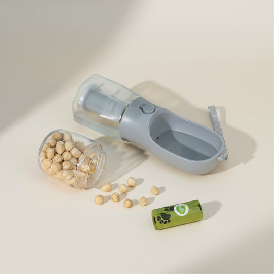 Bouteille 3-en-1 Animoo – L’essentiel pour votre animal, partout avec vous